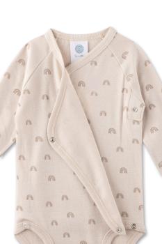 Preview: Wickelbody Regenbogen kokos geöffnet